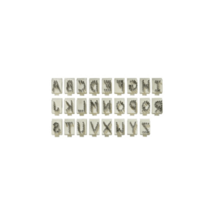 JUEGO DE LETRAS DE A a la Z (5/16")